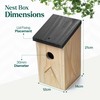 Wooden Nesting Box Traditional Wild Birds Nest House for Outdoor