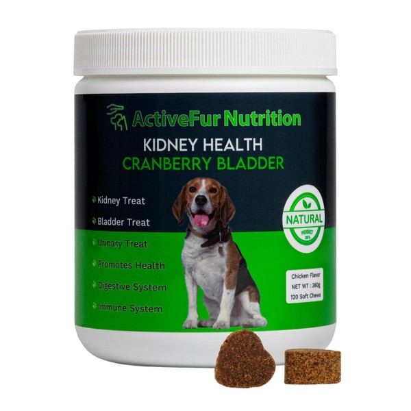 ActiveFur Nutrition Kidney & Urinary Chews for Dogs - 120