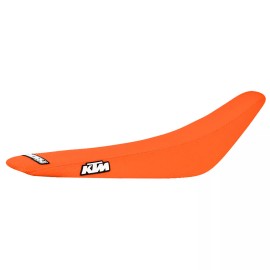 Enjoy Mfg 2023-2024 KTM SX-SXF XC  125 250 350 450 SEAT COVER ALL ORANGE GRIPPER #352 LOGO