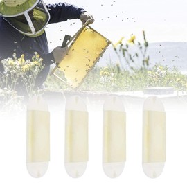 4Pcs Bee Escape Equipment,Plastic One Way Beehive Nest Door Beekeepers Beekeeping Tools,White