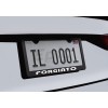 RED COBRA Forgiato Wheels License Plate Frame Black Premium Metal