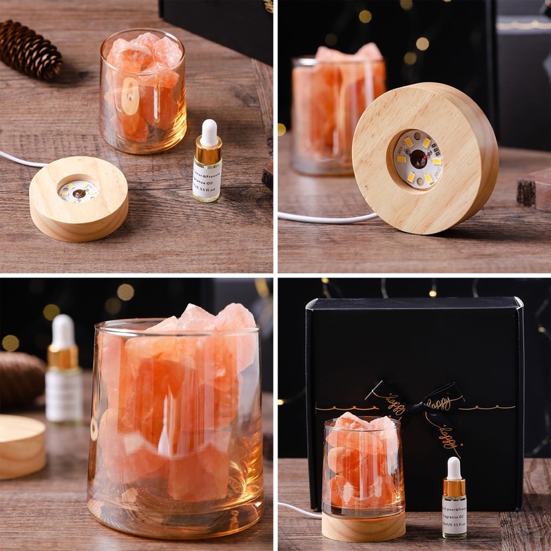 Himalayan Salt Stone Essential Oil Diffuser|Himalayan Salt Lamp|Lavender Essential Oil