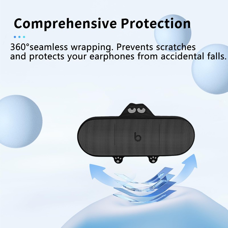 Case for Beats Pill (2024 Release),NOUKAJU Silicone Protective Cover,Drop-Proof,Scratch-Proof,Shock-Proof,Protective Case