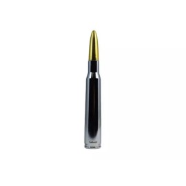 VMS CHROME BULLET ANTENNA WITH GOLD TIP FOR DODGE RAM FITS ALL SCREW ON ANTENNAS