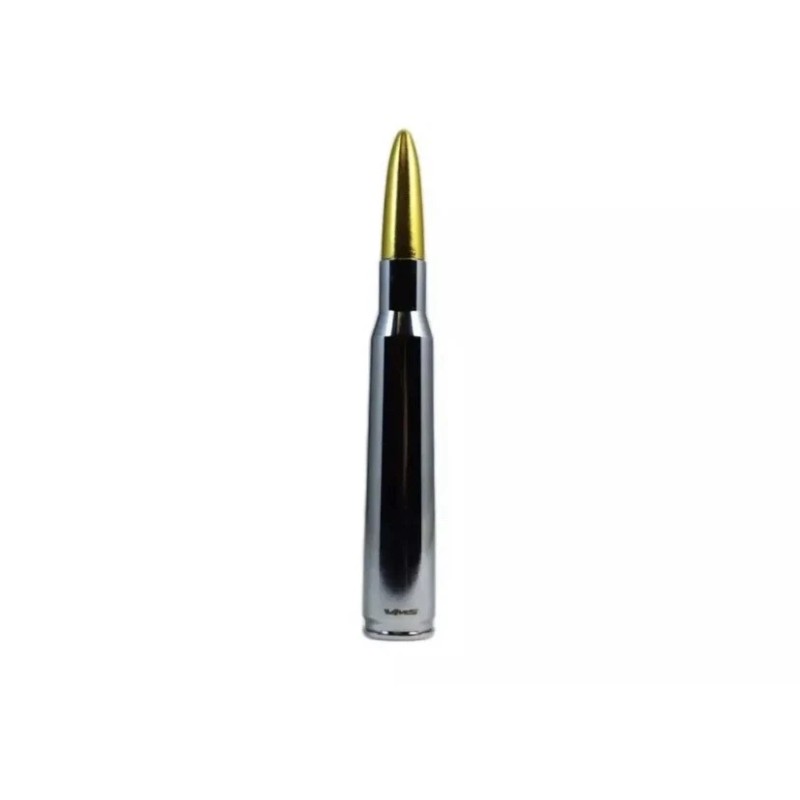 VMS CHROME BULLET ANTENNA WITH GOLD TIP FOR DODGE RAM