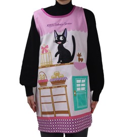 Marushin 1025009500 Studio Ghibli Kiki's Delivery Service, Jiji Scrunchie Orchid-type Apron