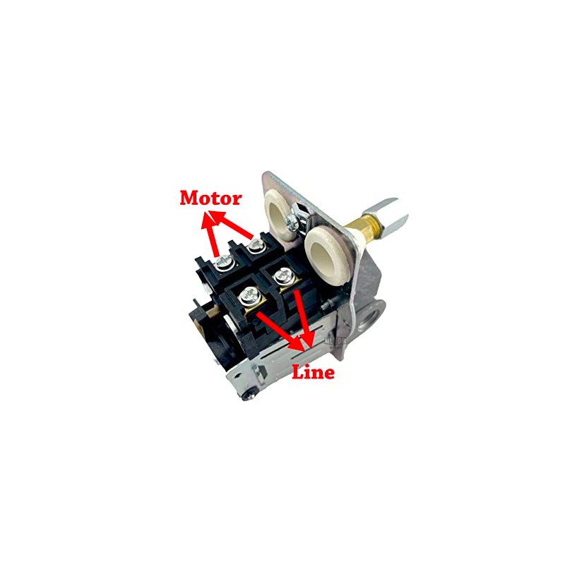 Heavy Duty Air Compressor Pressure Switch 4 Ports Straight Unloader