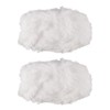 BEEFLYING 2 Roll Skeins Super Soft Fur Yarn Chunky Fluffy Faux Fur Yarn Fluffy Eyelash Yarn for Crochet Knit Blanket Rug Clothes Knitting-2×30m(2×32.8yds,51g×2)-White