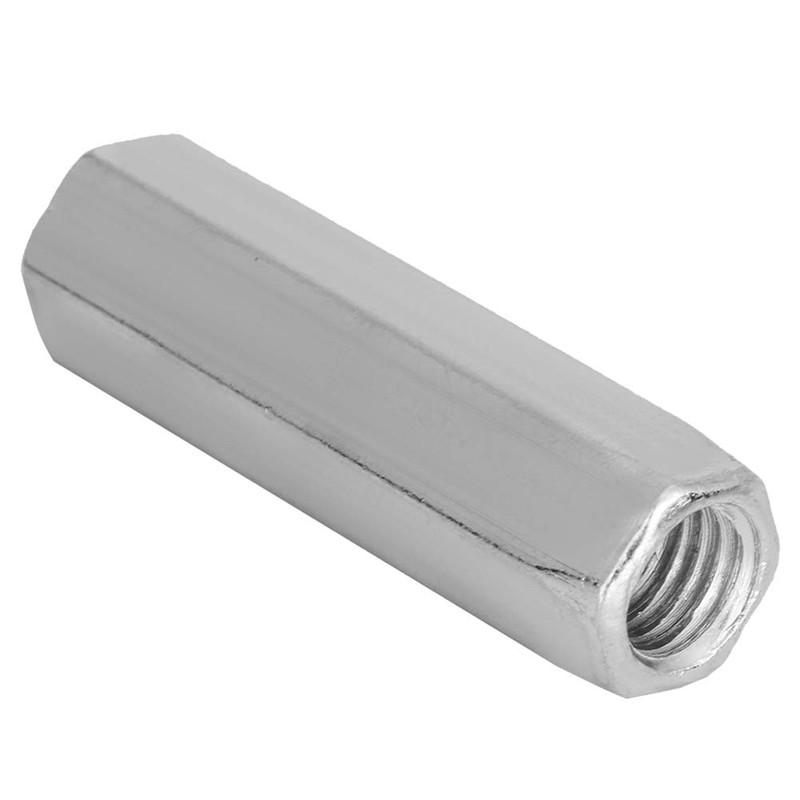 Yosoo Health Gear M10 Hex Coupling Nut, Zinc Plated Long