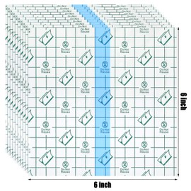 72 Pieces Transparent Waterproof Stretch Bandage Clear Adhesive Bandages Dressing, 6 x 6 Inches