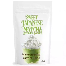 Matcha Outlet Sweet Japanese Matcha Green Tea Powder Mix - 12oz Homemade Matcha Green Tea