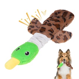 KOOLTAIL Duck Dog Toys, Tough Plush Dog Chew & Squeaky Toys with Crinkle Paper, Interactive Training & Tug of War Puppy Teething Toy for Indoor Outdoor Play, Soft Pet Toy for Small Medium Large Dogs