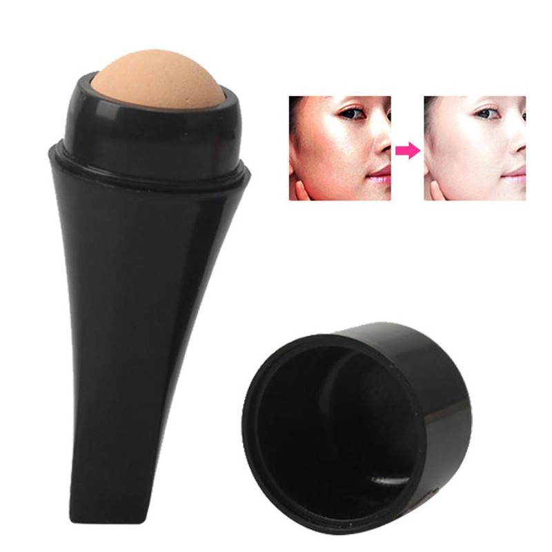 Portable Oil Absorbing Volcanic Face Roller Shrink Pores Oil Control