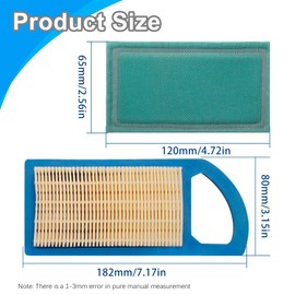 SYOWADA 2 Pack 697152 Air Filter with 697292 Pre-Filter, Replacement for BS 21A800 21A900 21B700 21B800 21B900 Engines, Replacement for BS 004213 613022 695643 697152
