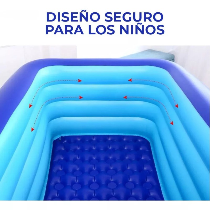 EGTMA Alberca Piscina Inflable Diseño De Pececitos 160*120*55cm