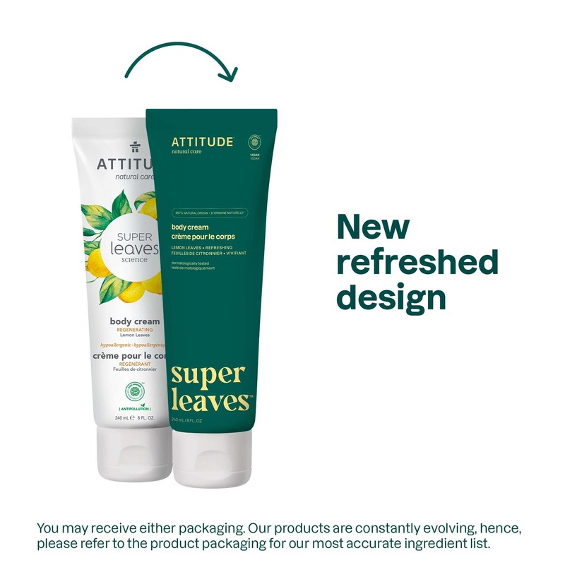 ATTITUDE Body Cream, EWG Verified Moisturizer, Vegan Moisturizing Products For