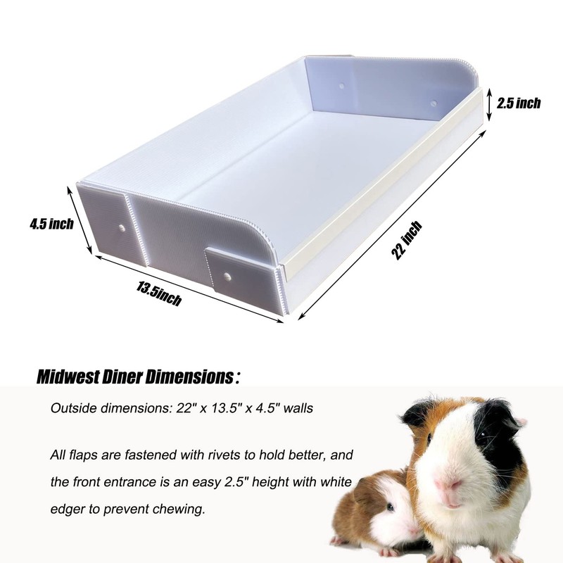 Andescobo Guinea Pig Litter Box Guinea Pig Kitchen for All