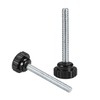 uxcell M6 x 50mm Male Thread Knurled Clamping Knobs Grip