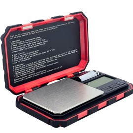 Siper Digital Pocket Scale with LCD Display That Lights Up, 0.01g x 200g Precision Measurement, 50g Calibration Weight and 2 AAA Batteries Included. 1 Click and 6 Unit Conversion.