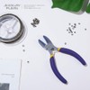 BENECREAT Double Nylon Jaw Flat Nose Pliers Mini Steel Wire