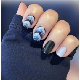 ManiCURE Nail Polish Chevron Waves Design, ManiCURE  Real Nail Polish Strips- I Formula