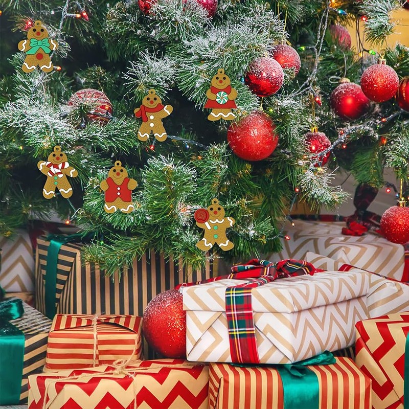 Christmas Hanging Ornament 18 Pcs Gingerbread Hanging Ornaments Pendants Gingerbread