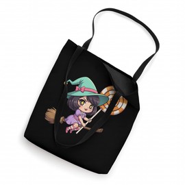 Chibi Witch Lollipop Ride Tote Bag