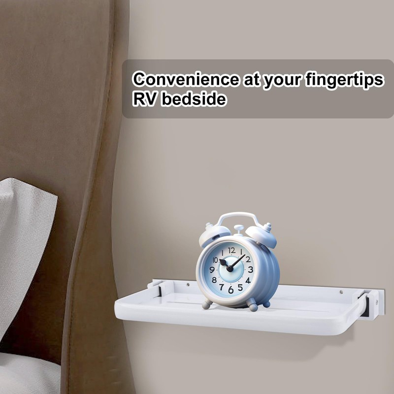 PEUTIER RV Shelf, RV Aluminum Foldable Shelf 90 Degree Foldable