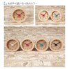 KATOMOKU mini clock round red wood beech km-26