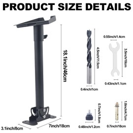 Gen 3 Mount for Starlink Adjustable Angle Pole Mount V3 Starlink Standard Dish Starlink Gen 3 Pole Bracket and Complete Mounting Kit for Home, RV, Car, Wall and Router