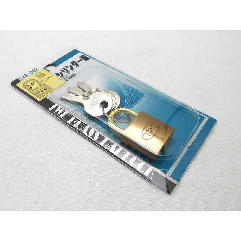 Waki Sangyo TWE Cylinder Lock Padlock Back Security Management Main
