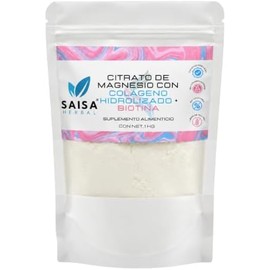 Colageno Hidolizado  Citrato de Magnesio  Biotina Bolsa con 1 Kg calidad premium.