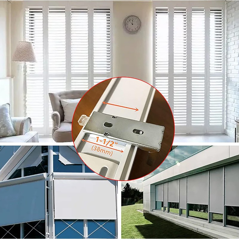 Mounting Bracket Snap Metal Clip ZZLZX 2PCS Fixed Code Roll