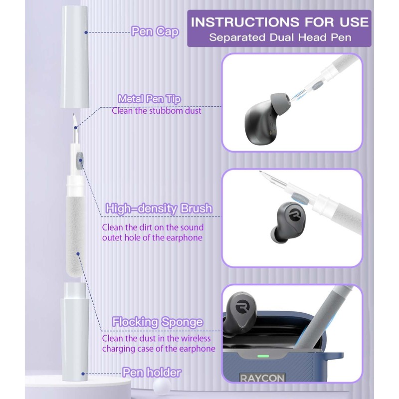 AGENTNANO [3 in 1] for Raycon Everyday Earbuds(2024 Edition) Case