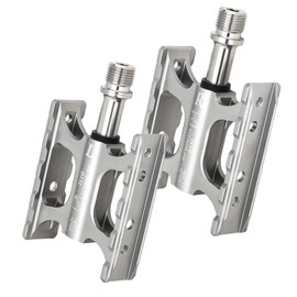 TITO MiNi Size Bicycle Pedals with Aluminium alloy bicycle foot pedals and titanium axle for MTB and Road Bike (silver)