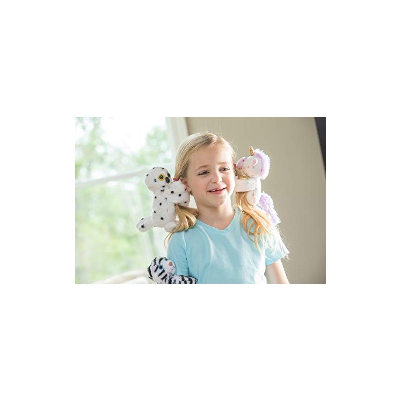 Wild Republic 19547 Republic 21434 Huggers Schnapparmband Kuscheltier, Plüschtier, Schneeeule,