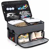 Golf Trunk Organizer With Shoe Storage, Multi-Compartment Car Storage Box