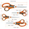 CCR Scissors, Scissors Set, Soft Handle, Craft Scissors, Suitable for