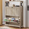 YITAHOME Shoe Cabinet with 2 Flip Drawers, Entryway Shoe Storage