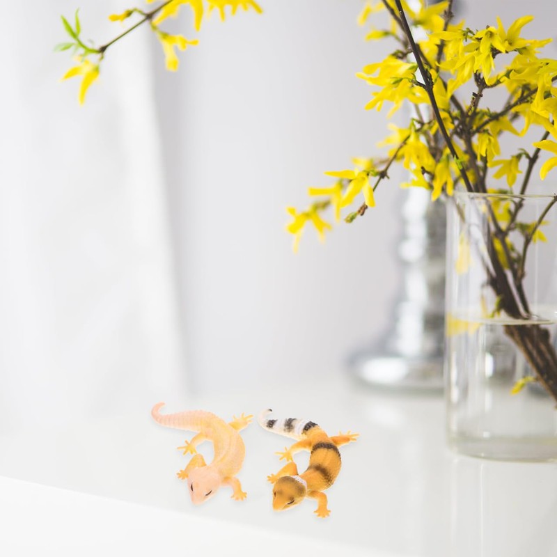 STOBOK 2 Simulation Lizard Model Toy Model Terrarium Lizard Realistic