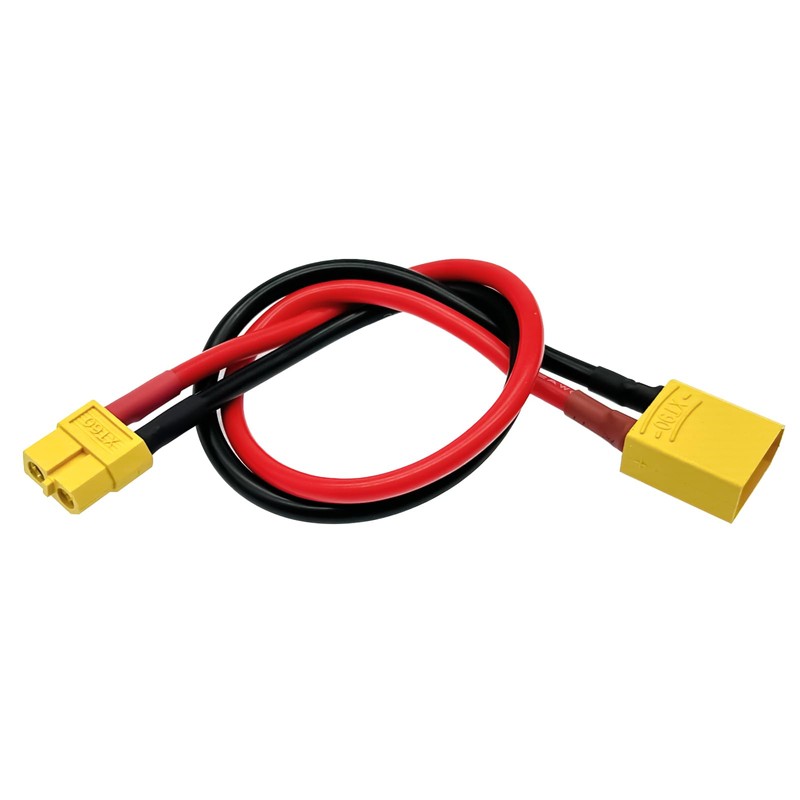 Nuofany XT60 to XT90 Adapter Cable 12AWG 11.81IN, XT60 Female