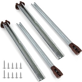 Drawer Slides Center Track for Kenlin Rite-Trak II Rails Kit, 15 Inch Drawer Metal Slides with Stop & Roller, Replacement for Dresser Nightstand Wardrobe Cabinet Drawer Tracks and Rails Kits (2 Pack)