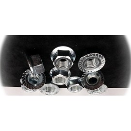 (Qty 10pcs) M16-2.0 or 16mm x 2.0 Serrated Flange Lock Nut 10.9 Spin Wiz Nuts 10 Pcs Multi-Purpose Comprehensive Hardware Fastener Assortment Kit Cit05751Riv