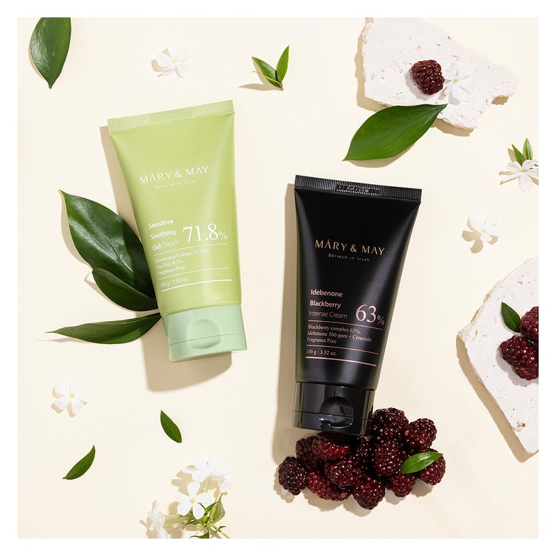 Mary&May [Mary&May]Soothing Gel Cream+Idebenone Blackberry Cream Duo Set