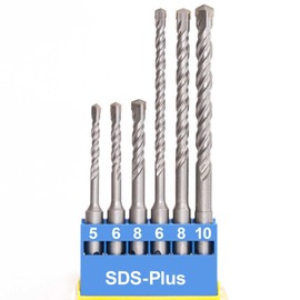 SDS Plus Concrete Drill Bit Set 5 mm 6 mm 8 mm Length 110 mm 6 mm 8 mm 10 mm (Length 160 mm) Masonry