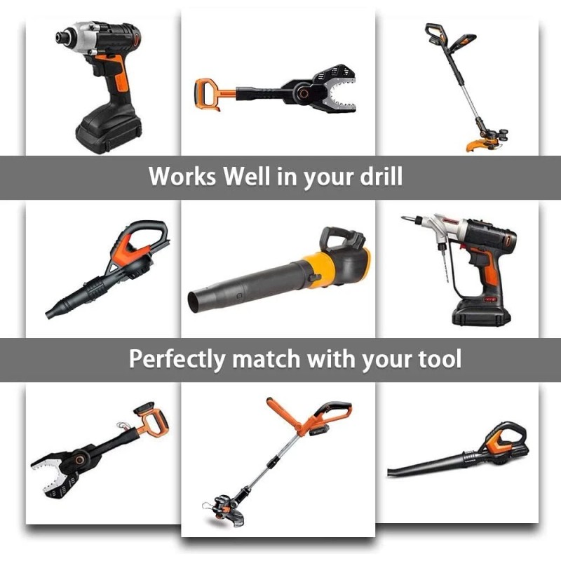For WORX 2pack For WORX 20V MAX Extend Lithium Battery