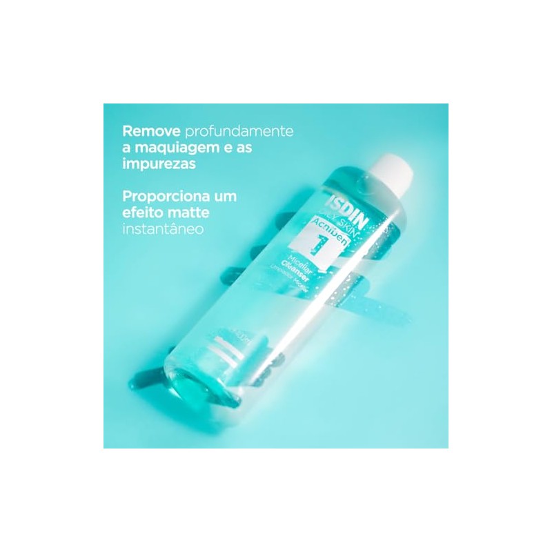 ISDIN Acniben Agua Micelar para pieles grasas- Limpiador Micelar 400ml
