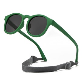 Suertree Baby Polarisierte Sonnenbrille 0-3 Jahre Silikon Sonnenbrille Kinder Flexible Anti UV400 UltraLicht Linse UV-Schutz im Freien Unisex green