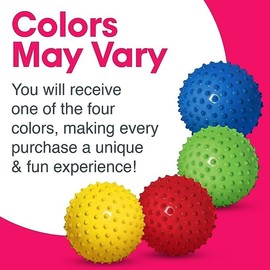 Tactile Sensory Ball for Children - 16.5cm Circ | Pre-inflated Blue Ball - Use for Sensory Processing Disorder