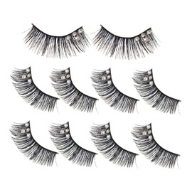 FRCOLOR 5 Pairs Fake Eyelashes Kit for Women Natural Look False Eyelashes Pack Lightweight and Comfortable for Parties Weddings and Special Occasions